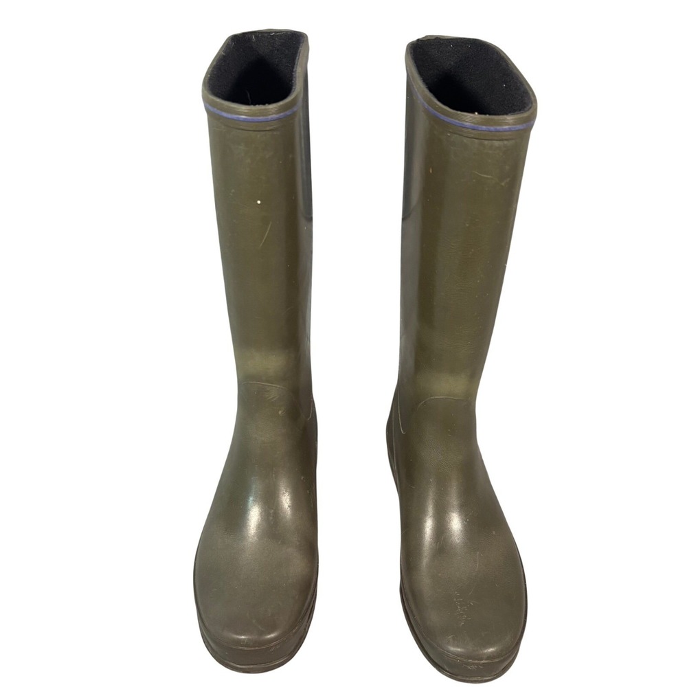 Tretorn Stovel Womens Olive Green Rubber Rain Boots Size EU 36 US 6‎